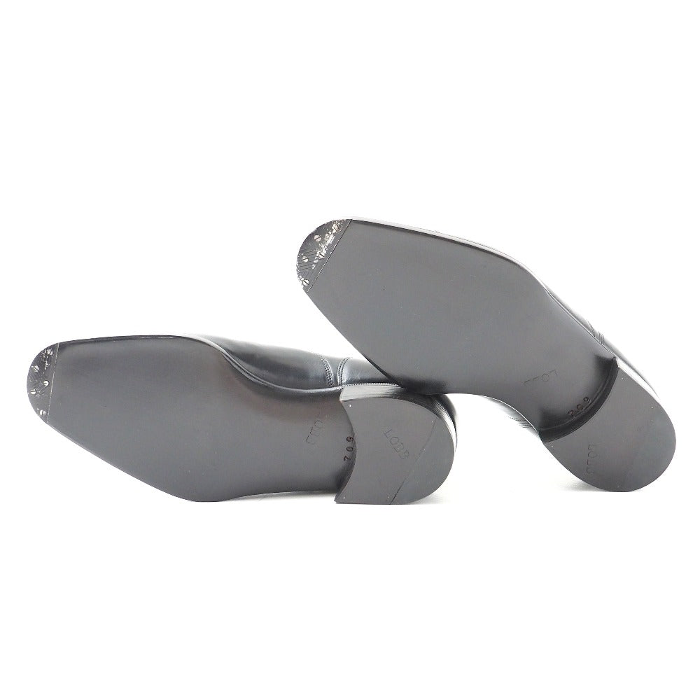 John Lobb Dress Shoes Leather Black Mens 709