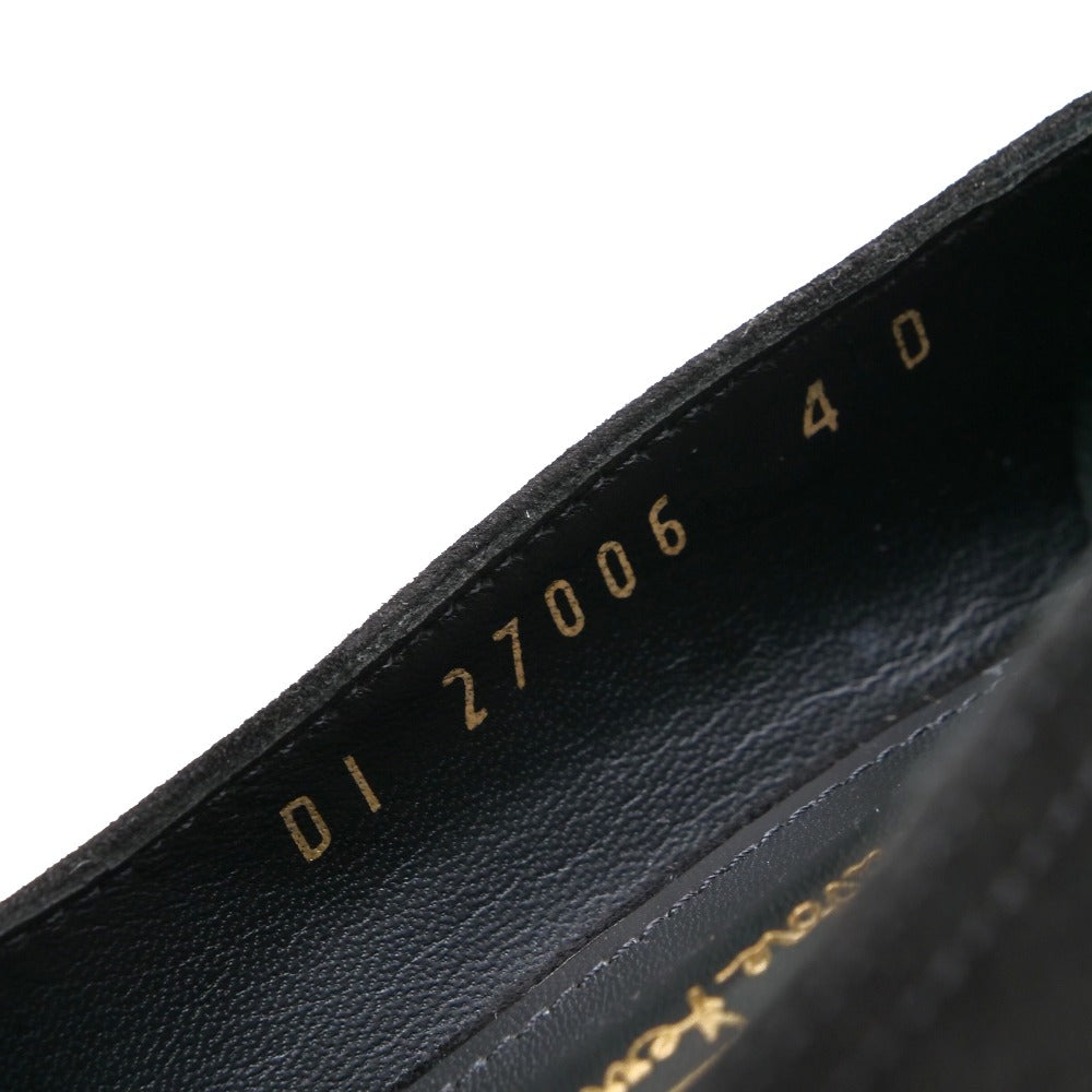 Salvatore Ferragamo Pumps Nubuck Leather Black Women 4D