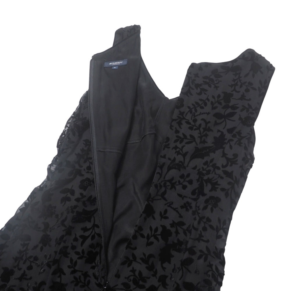 Burberry One Piece Silk Black Type Fm061-759-09 Boys 36