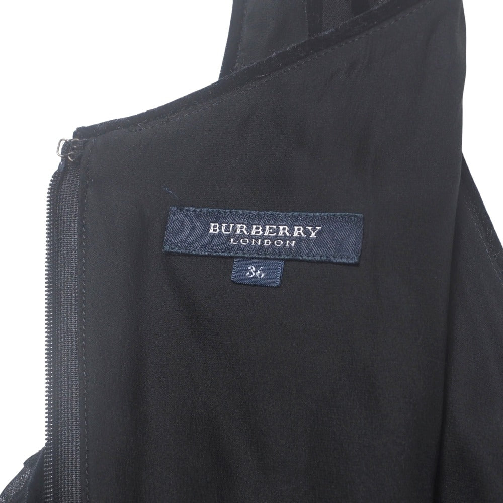 Burberry One Piece Silk Black Type Fm061-759-09 Boys 36