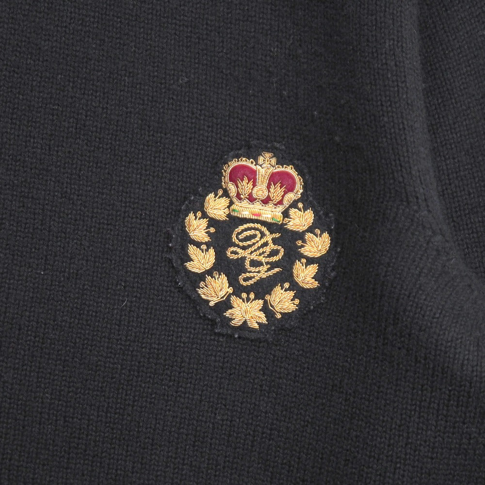 Dolce&Gabbana Knit Cashmere Black Gold Red G2043K Mens 54
