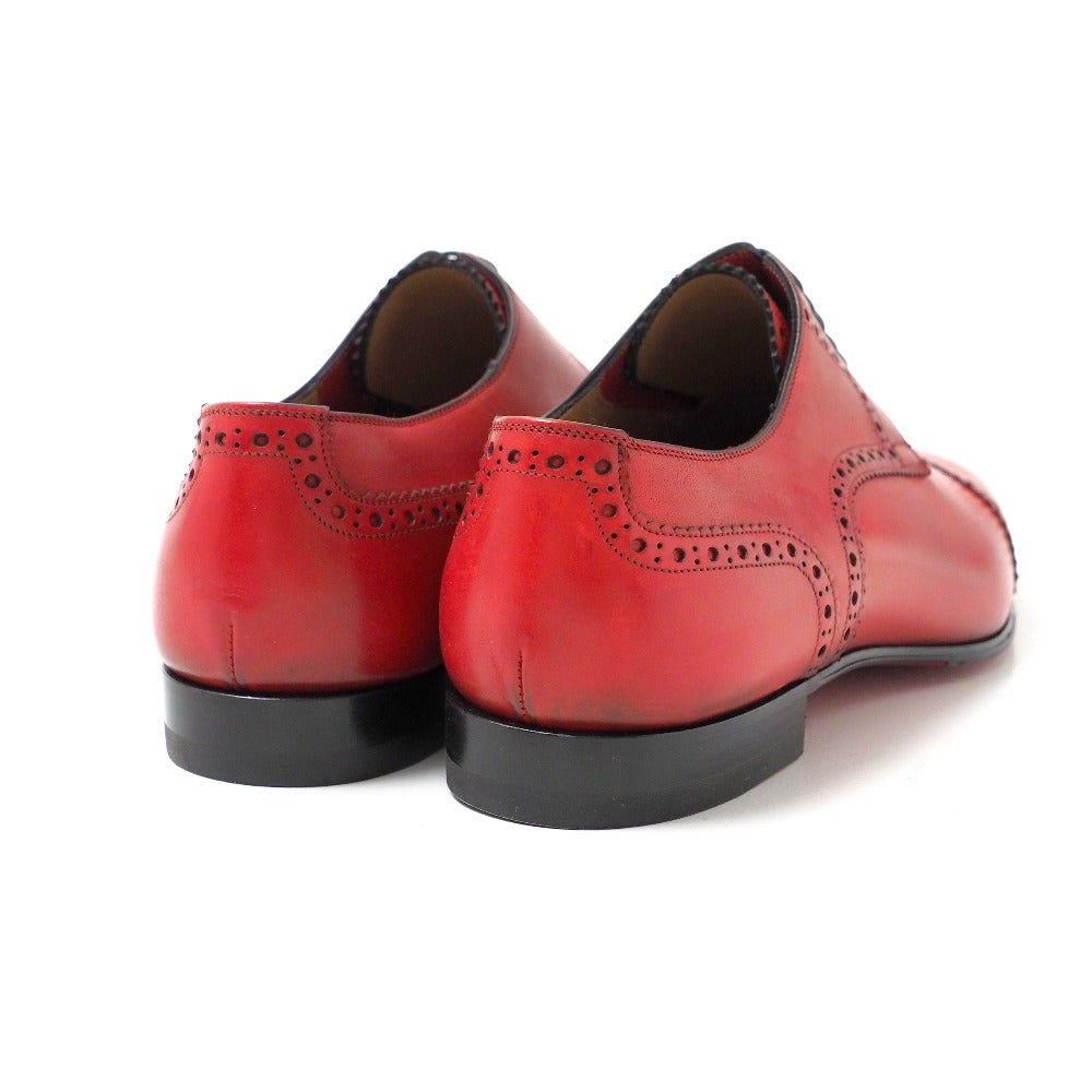 Christian Louboutin Dress Shoes Leather Red Type Mens 39 1/2