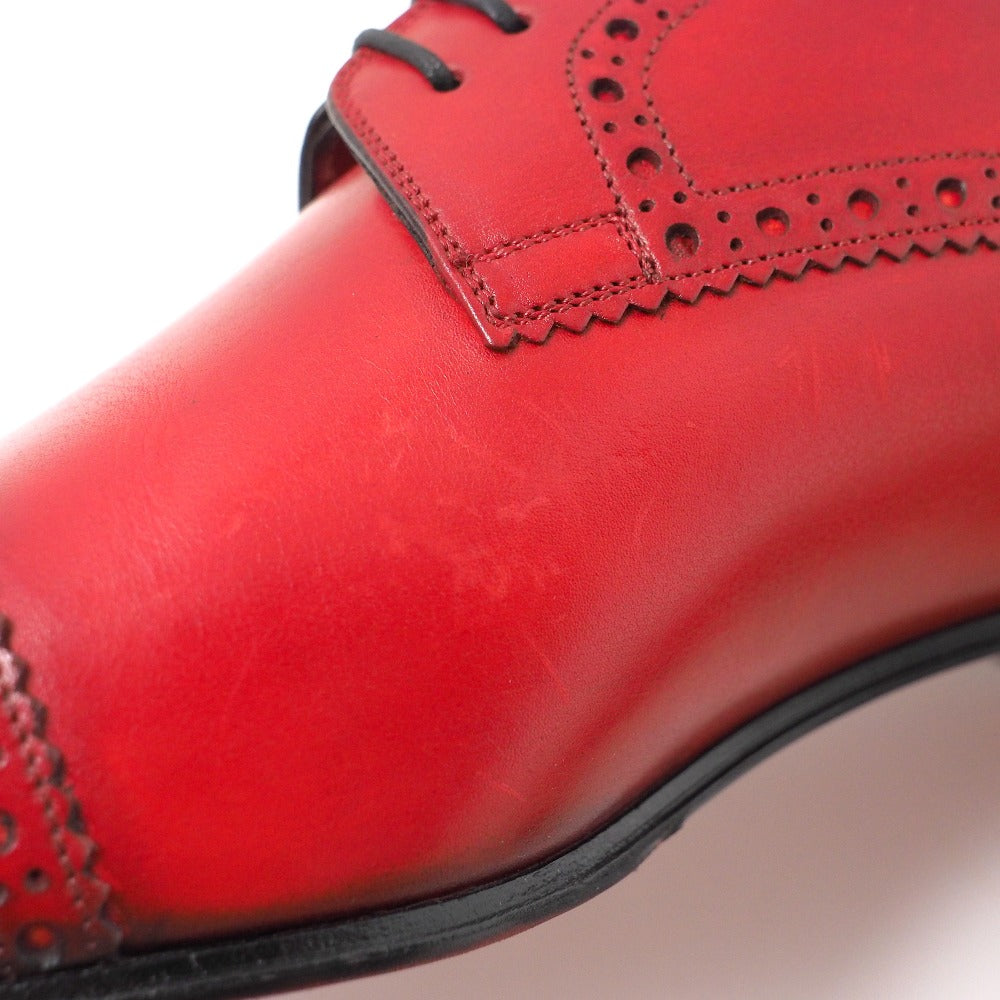 Christian Louboutin Dress Shoes Leather Red Type Mens 39 1/2