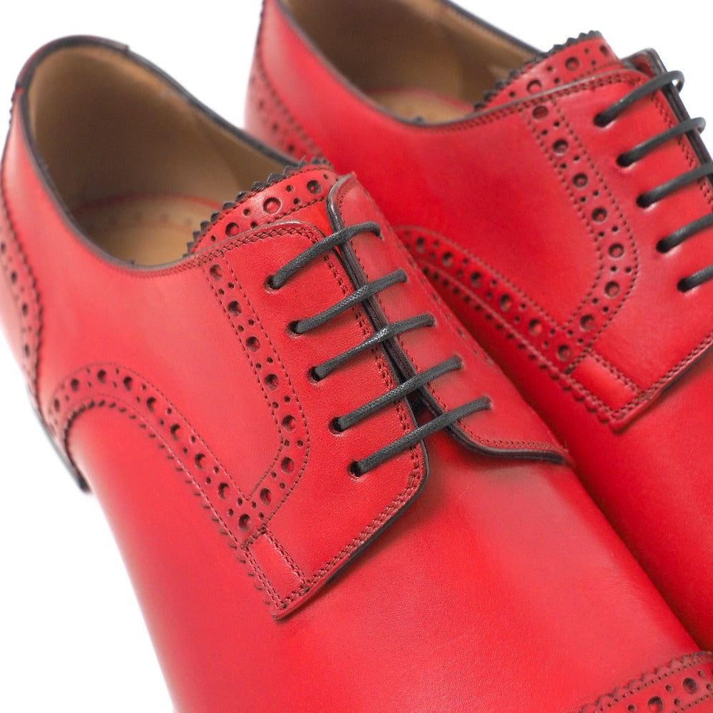 Christian Louboutin Dress Shoes Leather Red Type Mens 39 1/2