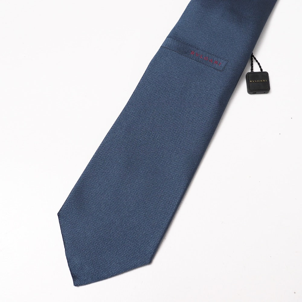 Bvlgari Tie Silk Blue Type Mens