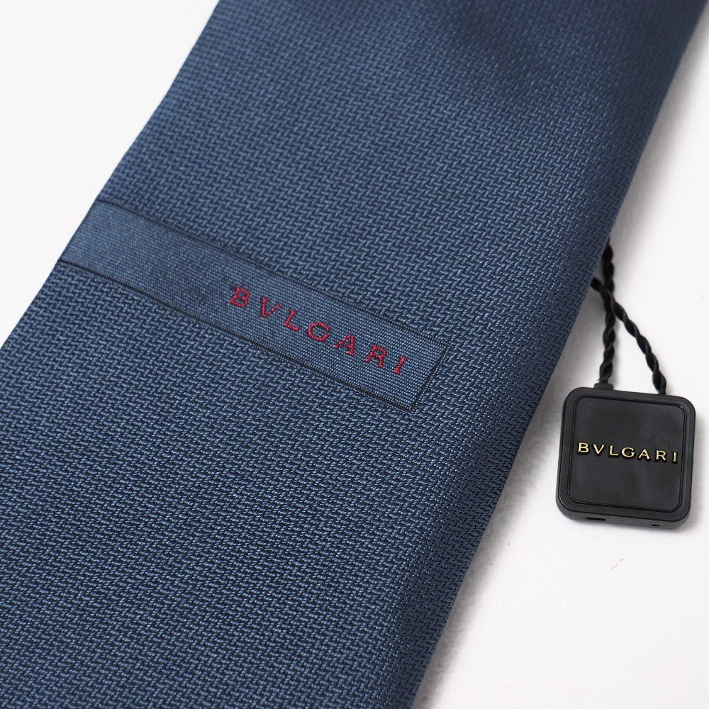 Bvlgari Tie Silk Blue Type Mens