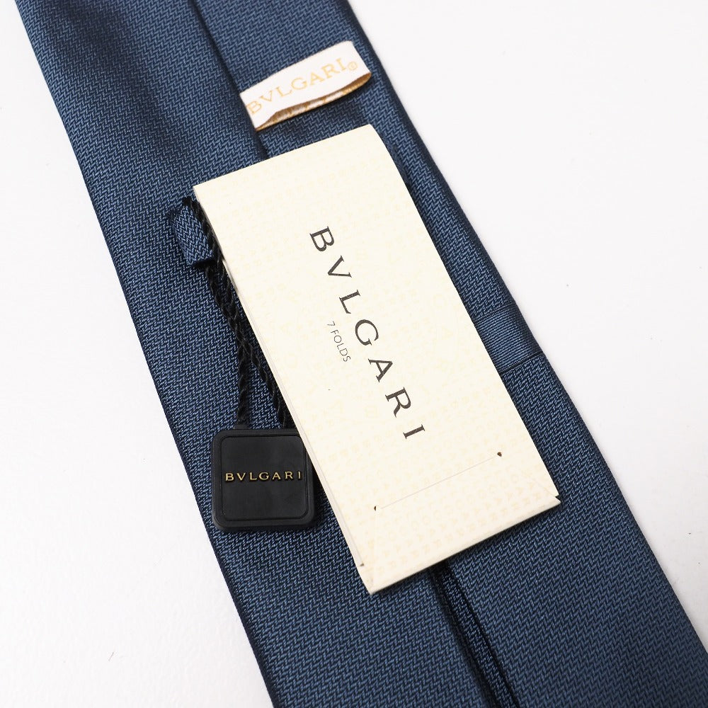Bvlgari Tie Silk Blue Type Mens