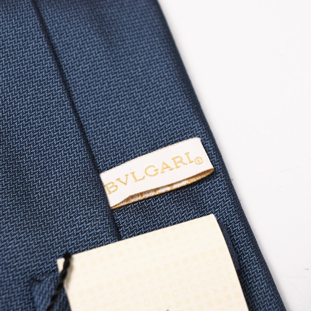 Bvlgari Tie Silk Blue Type Mens