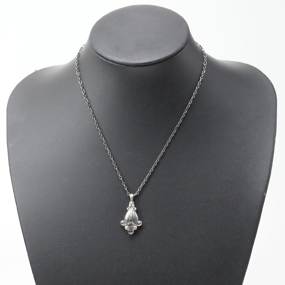 Georg Jensen Necklace Silver925 Silver Purple Type Women