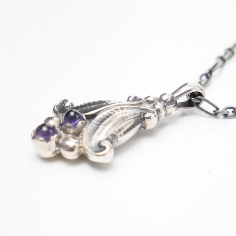 Georg Jensen Necklace Silver925 Silver Purple Type Women
