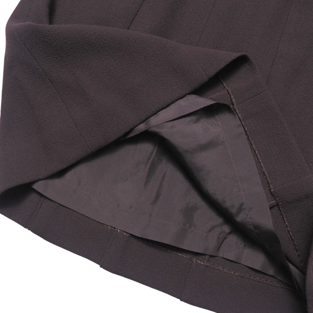 Chanel Skirt Wool Wine Red Type P14382V07503 Women 44