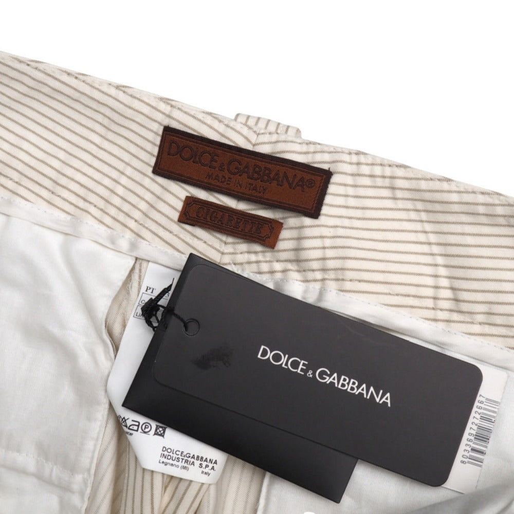 Dolce&Gabbana Wide Pants Cotton Ivorytype G3Rjct Mens 48