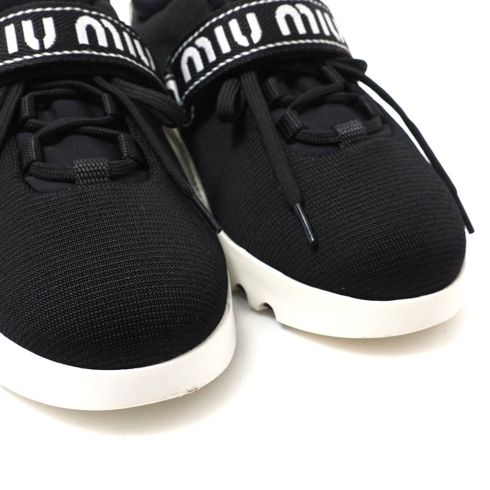Miumiu Sneakers Rubber Sole Two-Tone (Black) Maglia Maria Women 35 1/2