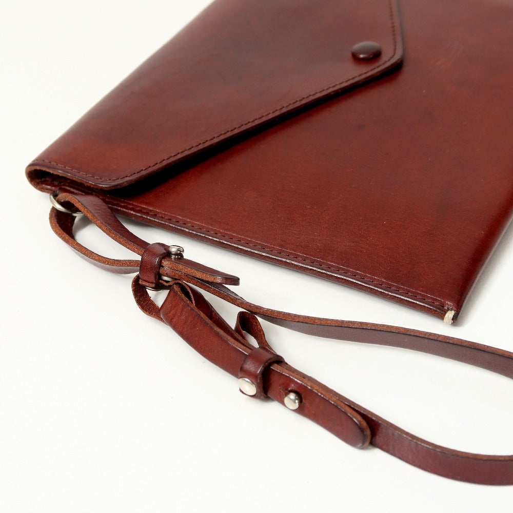 Arts&Science Pouch Genuine Leather Brown Unisex(Unisex)