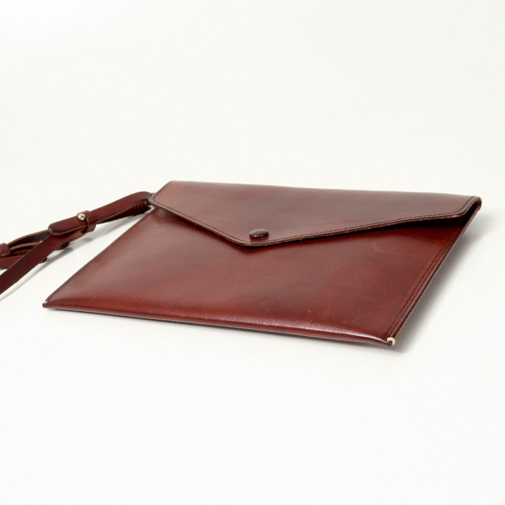 Arts&Science Pouch Genuine Leather Brown Unisex(Unisex)