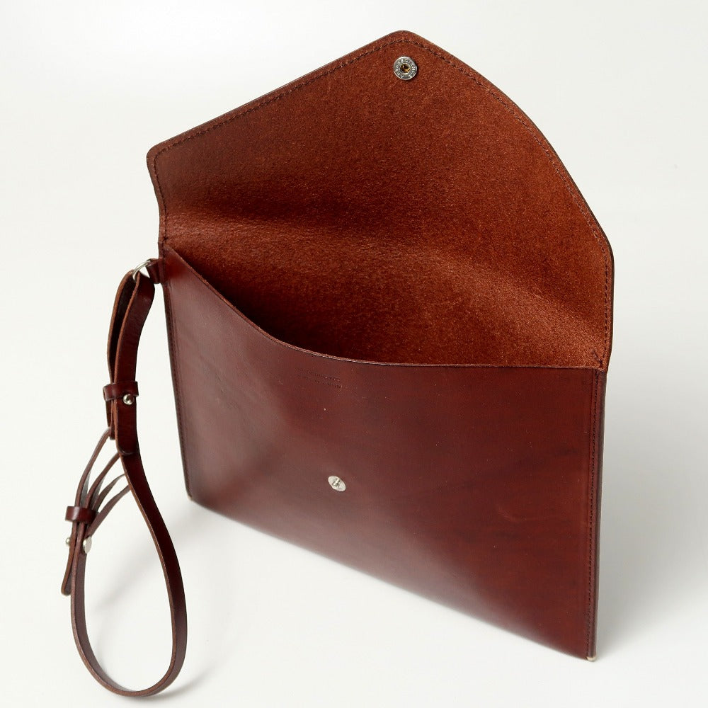 Arts&Science Pouch Genuine Leather Brown Unisex(Unisex)