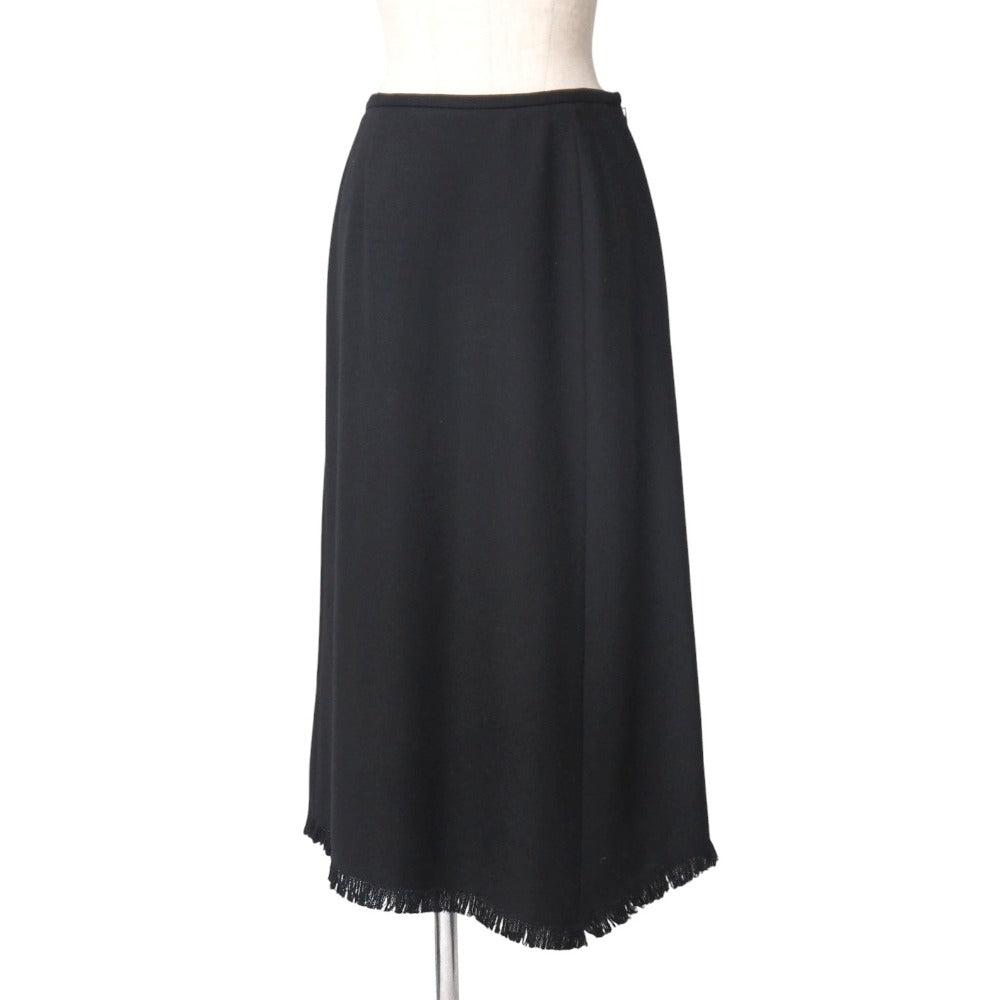 Burberry Skirt Wool Black Fx072-758 Women 38