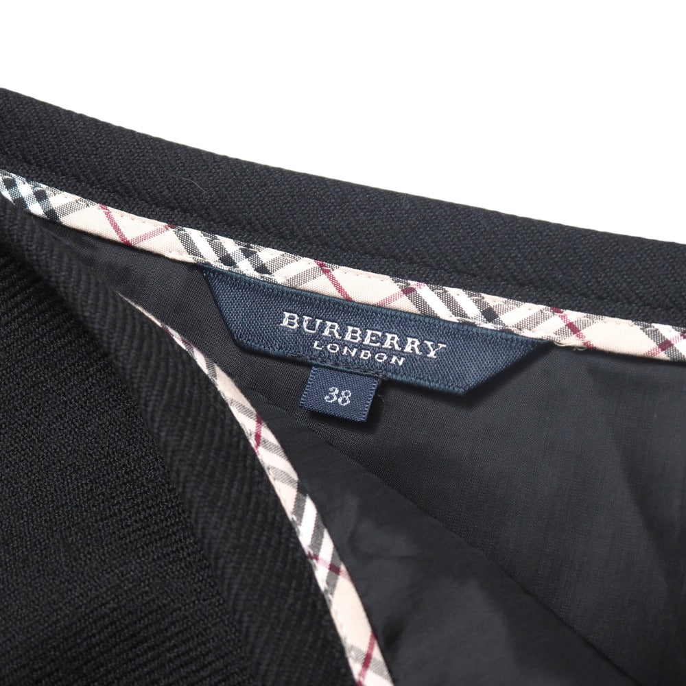 Burberry Skirt Wool Black Fx072-758 Women 38