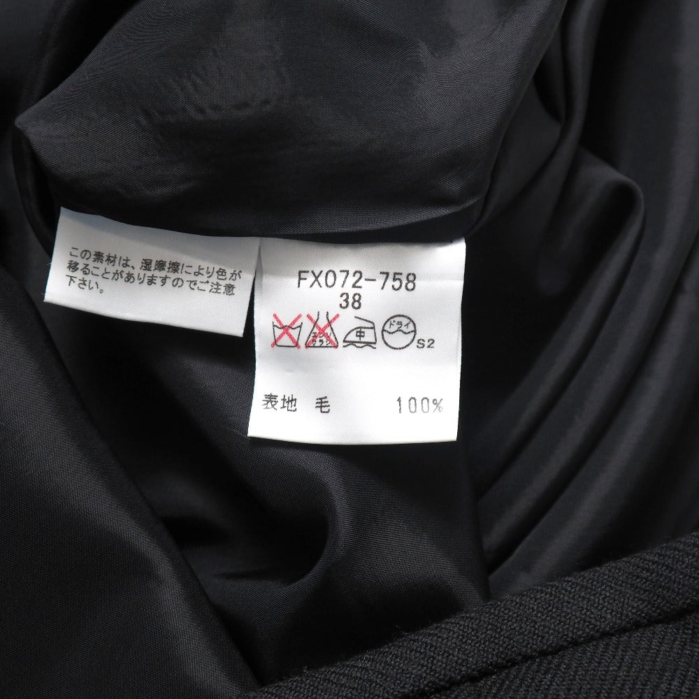 Burberry Skirt Wool Black Fx072-758 Women 38