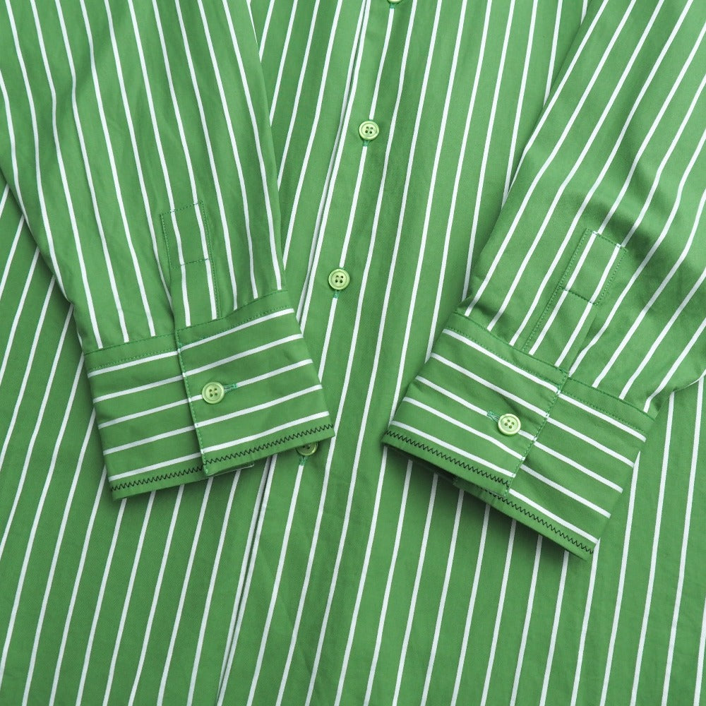 Marni Long Sleeve Shirt Cotton Green White Cama0586S0 Utc318 Women 38