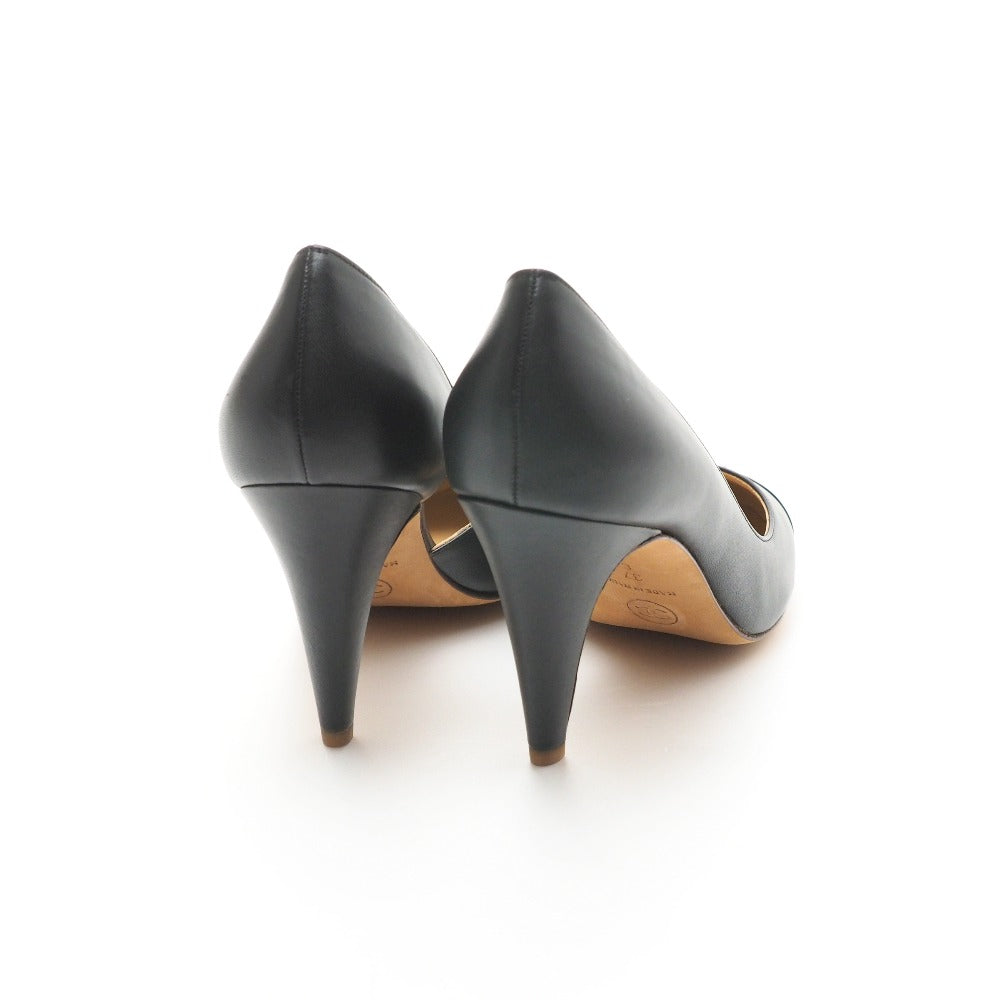 Chanel Pumps Leather Black P G26704 Women 37 C