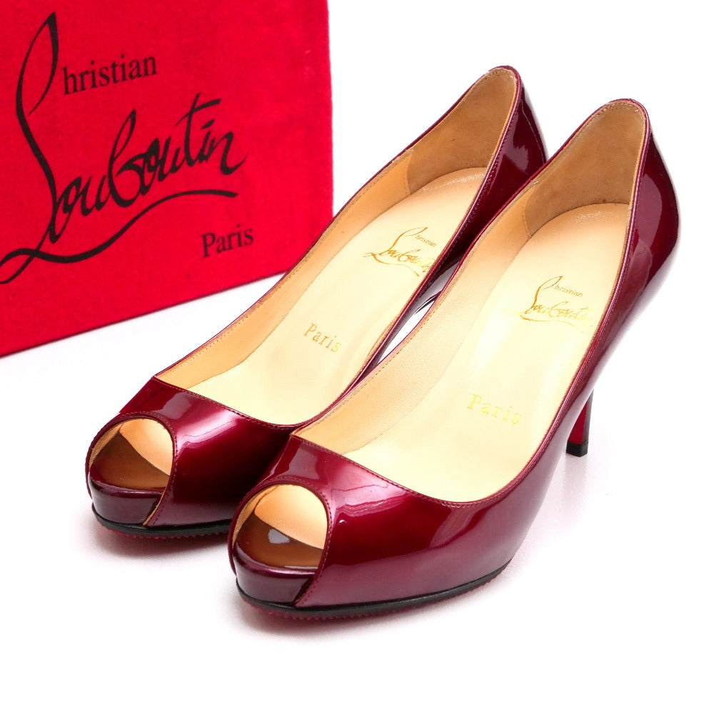 Christian Louboutin Pumps Patent Leather Wine Red Type 36