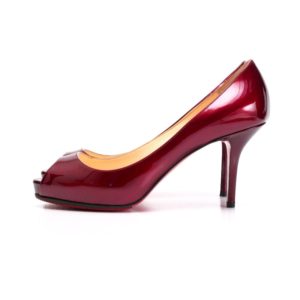 Christian Louboutin Pumps Patent Leather Wine Red Type 36