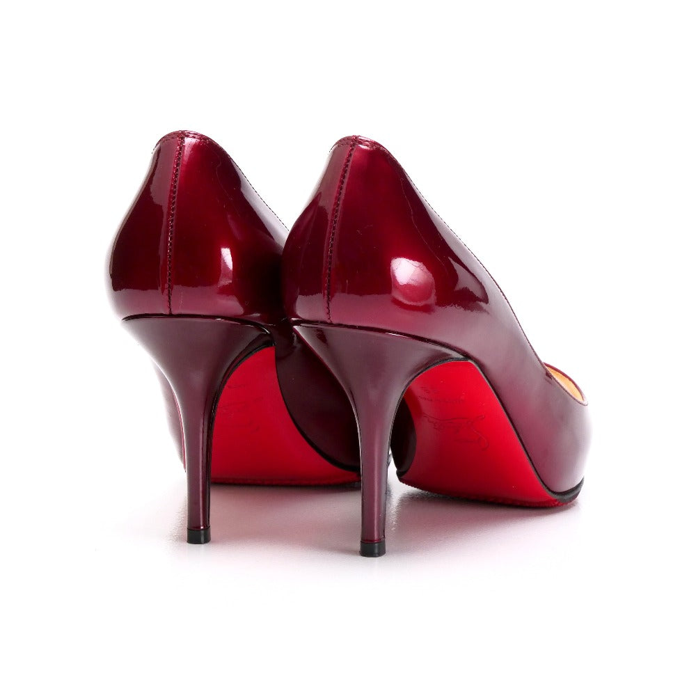 Christian Louboutin Pumps Patent Leather Wine Red Type 36
