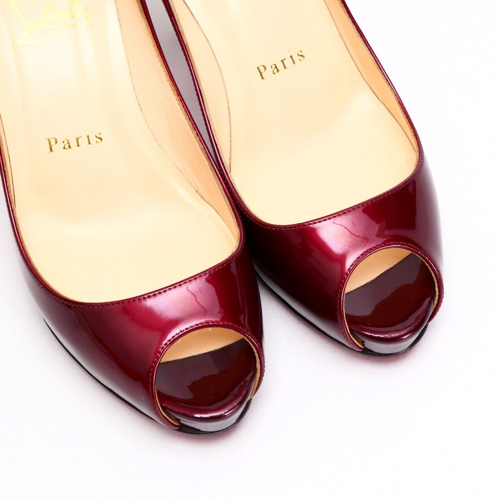 Christian Louboutin Pumps Patent Leather Wine Red Type 36