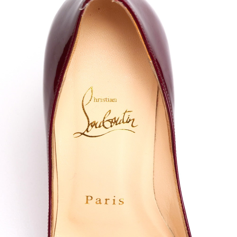 Christian Louboutin Pumps Patent Leather Wine Red Type 36