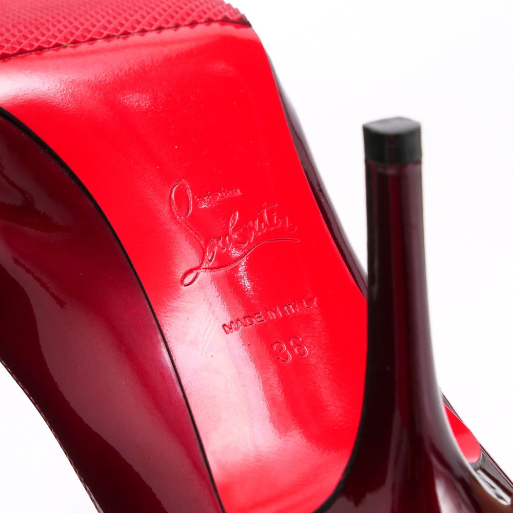 Christian Louboutin Pumps Patent Leather Wine Red Type 36