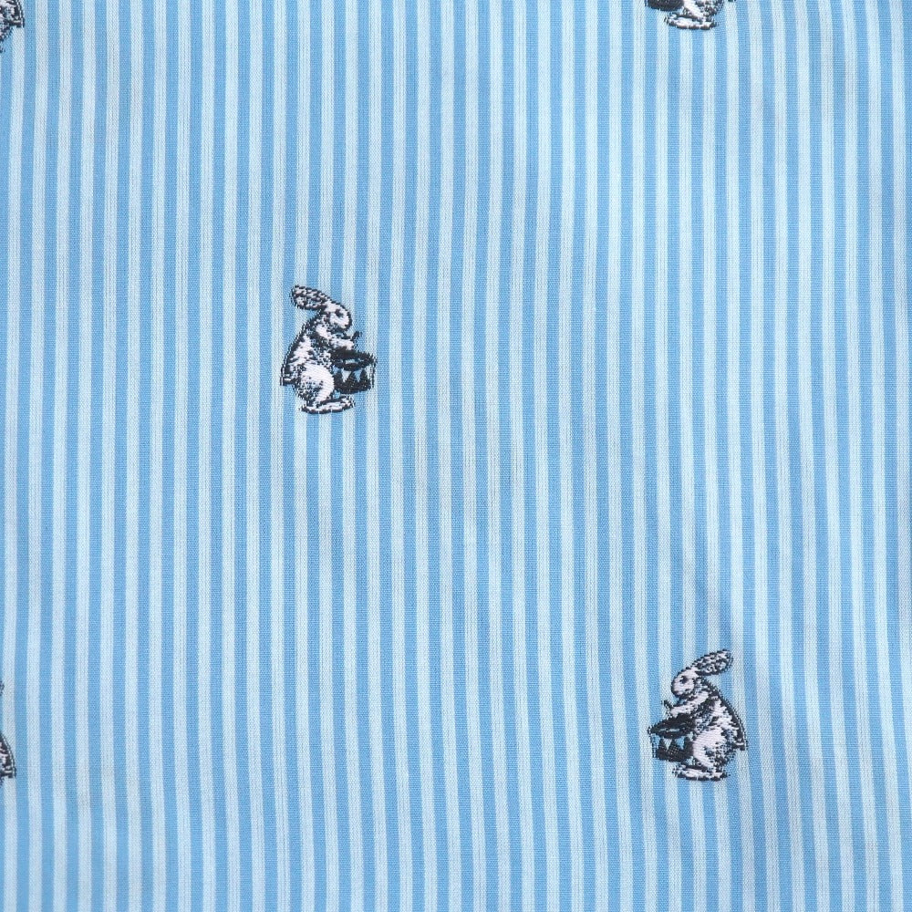 Gucci Long Sleeve Shirt Cotton Blue White Cambidge Cambridge 474002 Z381C Mens 40