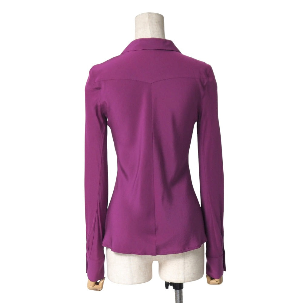 Louis Vuitton Blouse Silk Purple Type Women 36