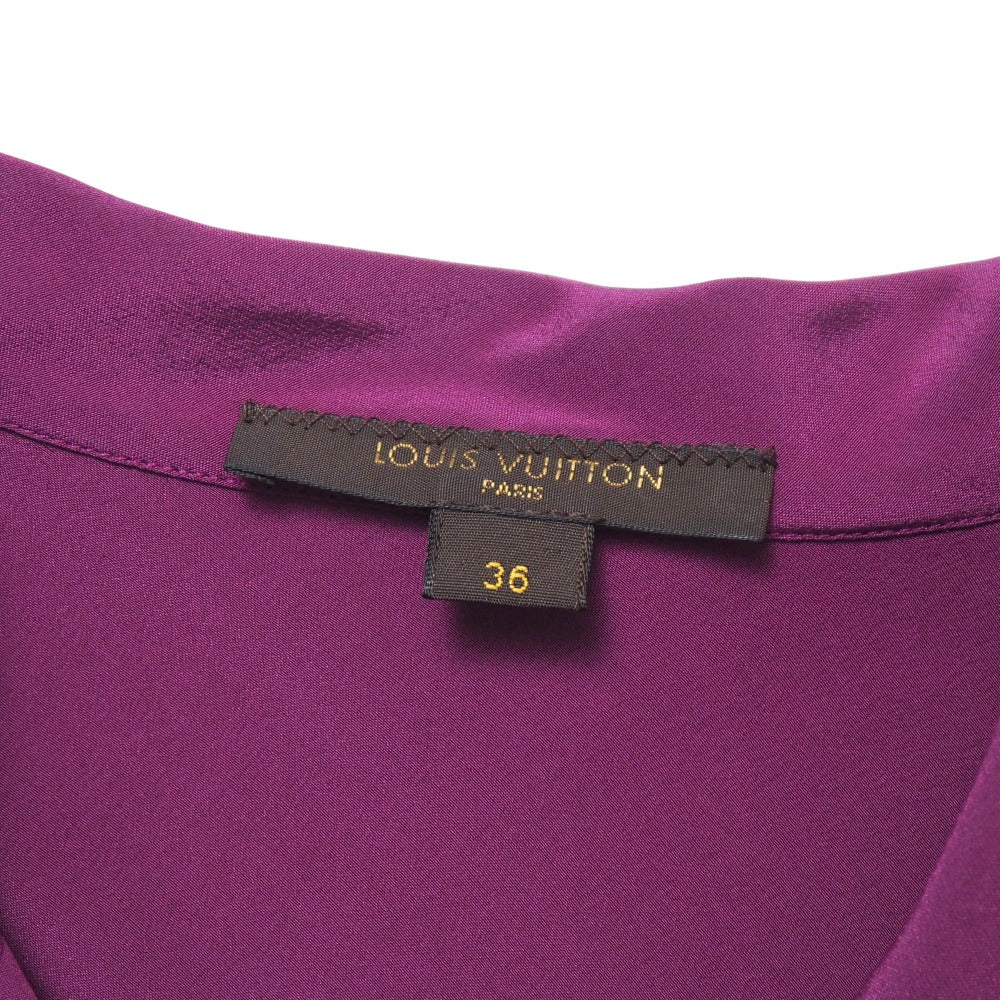 Louis Vuitton Blouse Silk Purple Type Women 36