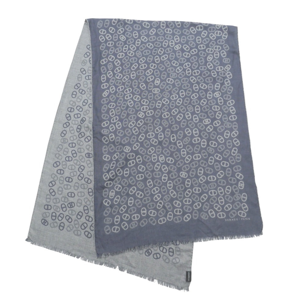 Hermes Stall Cashmere Navy Type Gray 702705T 06