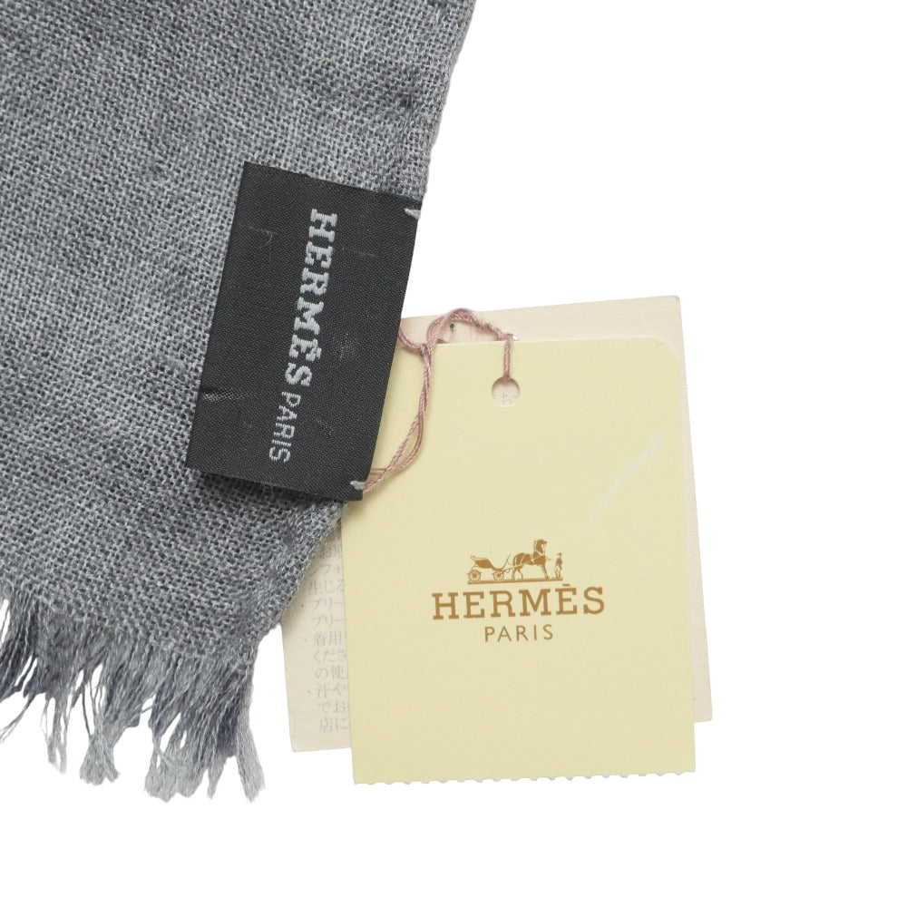 Hermes Stall Cashmere Navy Type Gray 702705T 06