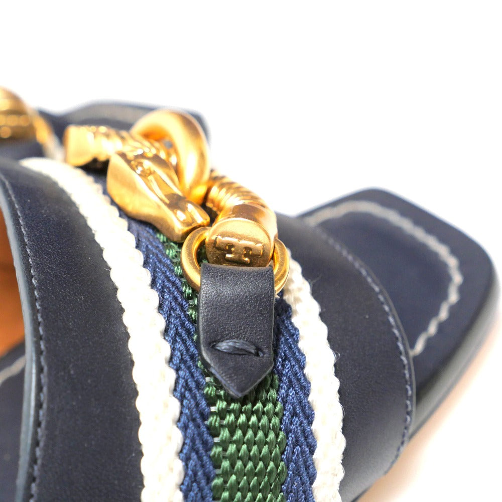 Tory Burch Sandals Jessa 55Mm Sandal Calfskin Navy 64659 7M