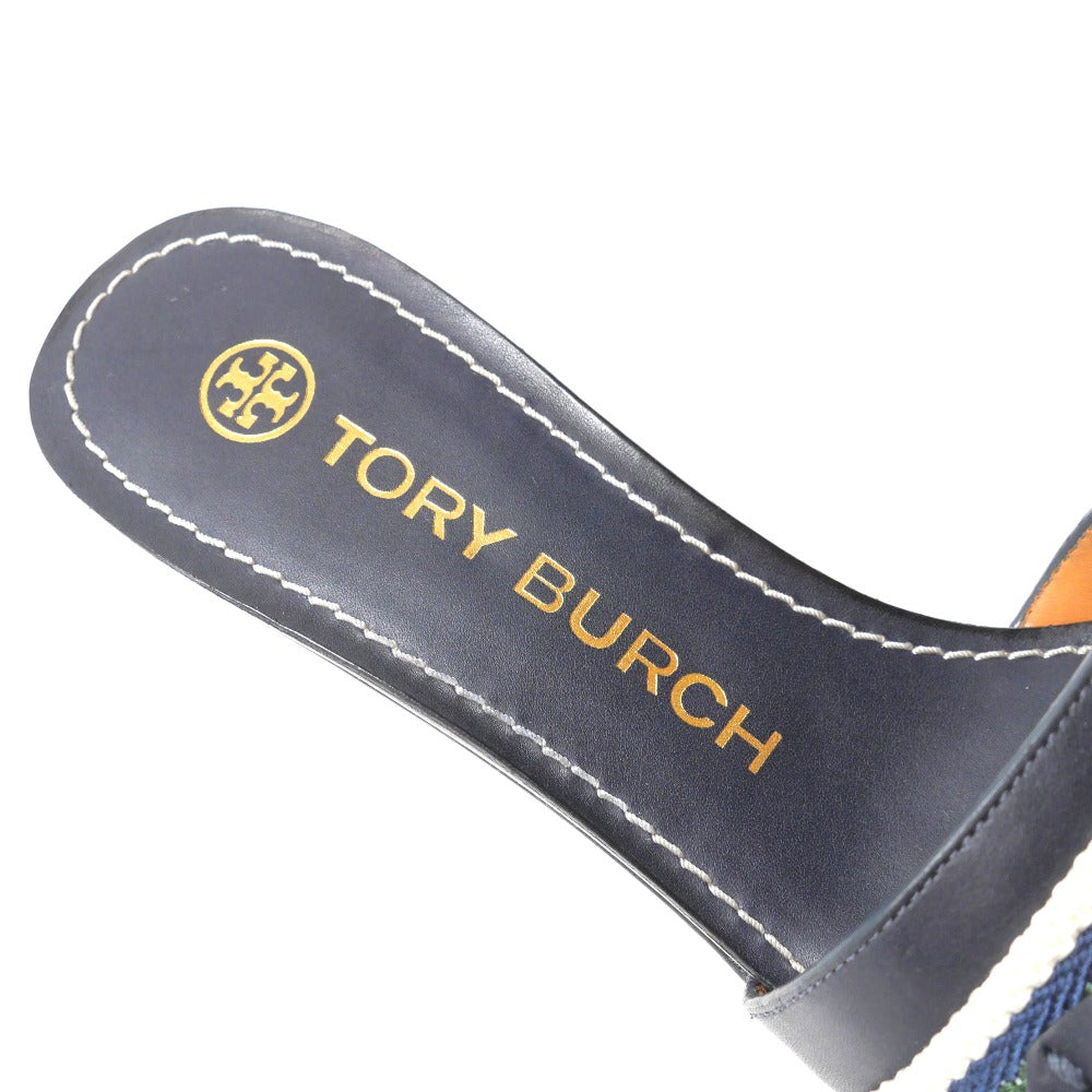 Tory Burch Sandals Jessa 55Mm Sandal Calfskin Navy 64659 7M