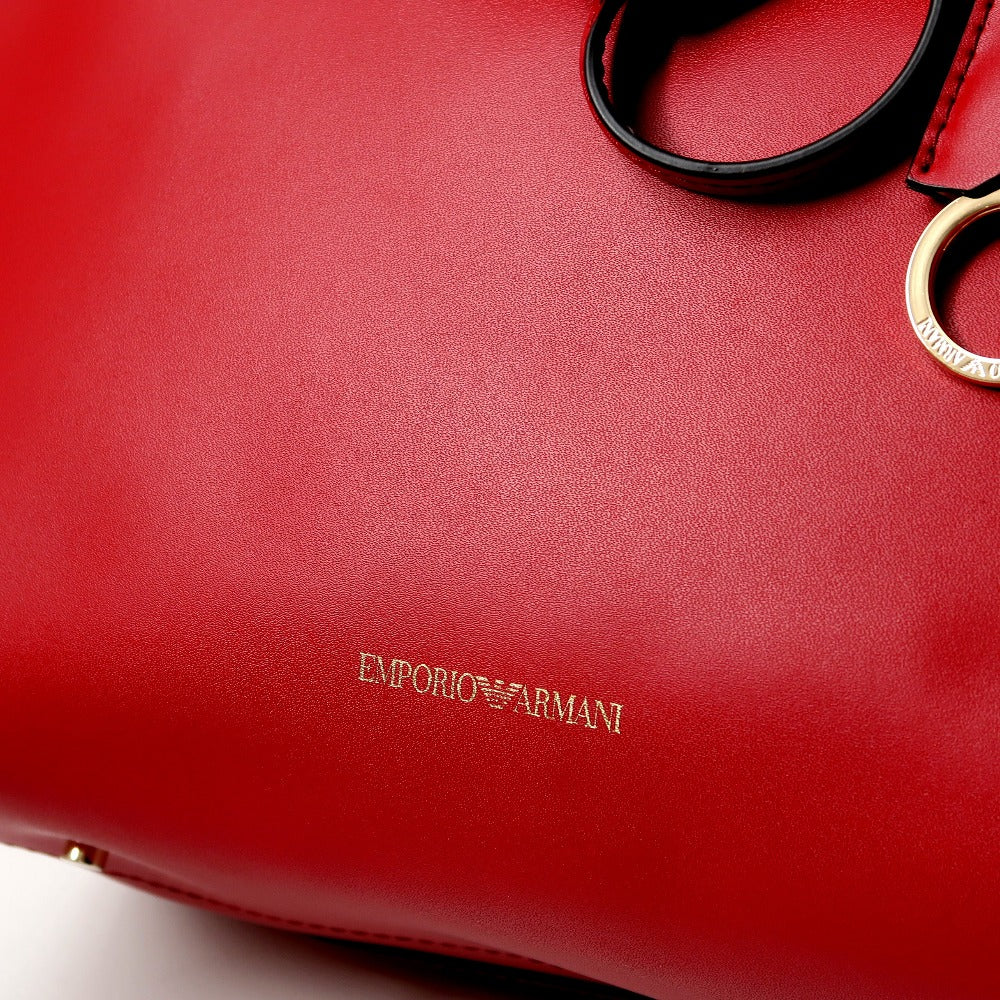 Emporio Armani Tote Bag Leather Red Type Y3D108Ydw3A80019