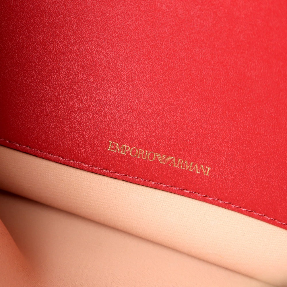 Emporio Armani Tote Bag Leather Red Type Y3D108Ydw3A80019