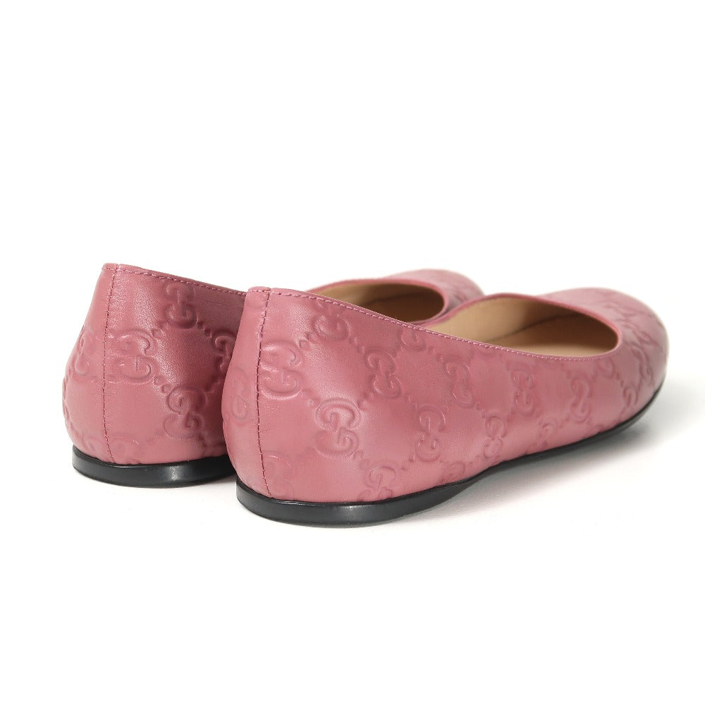 Gucci Ballet Shoes Sima Leather Pink Sima 368150 35.5