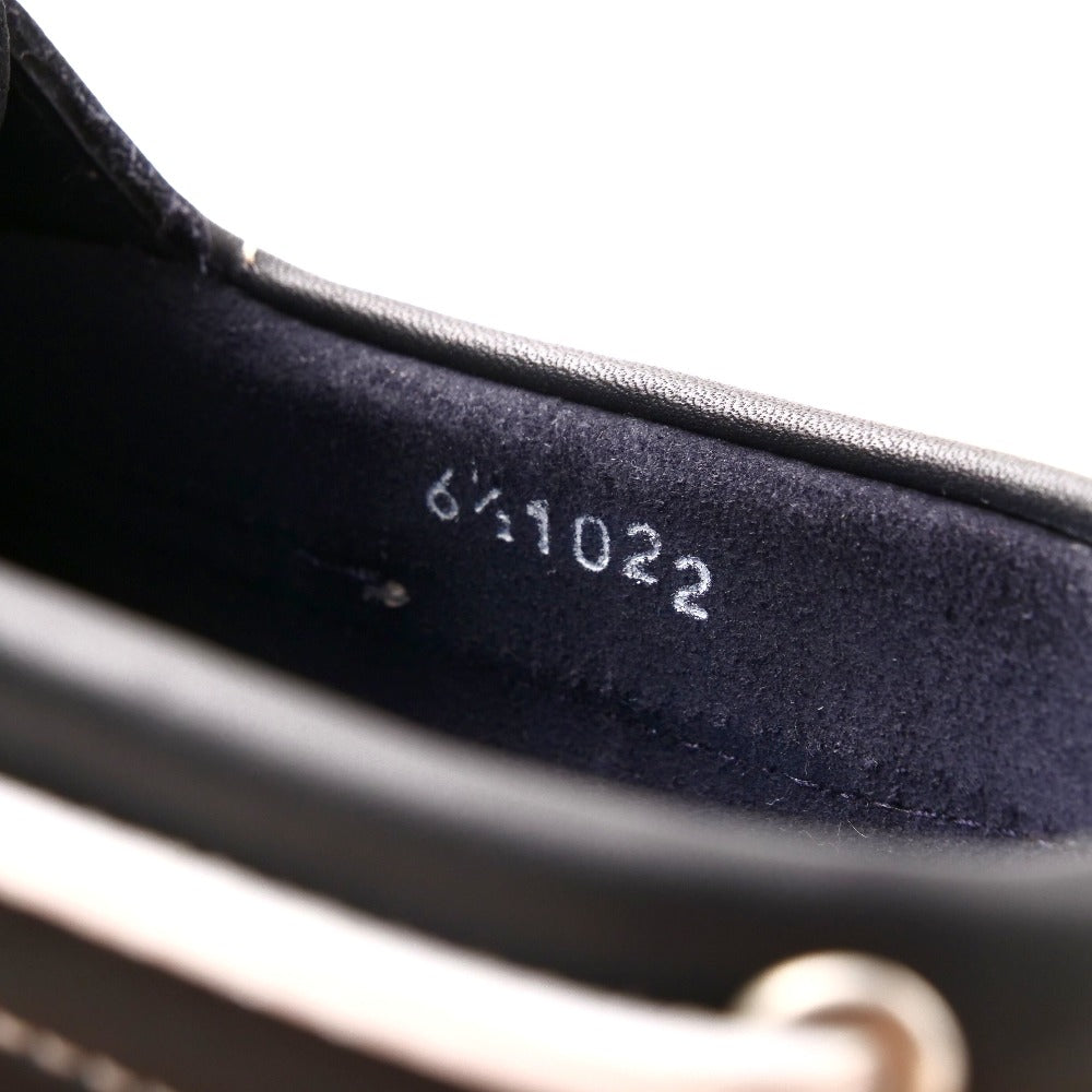 Paraboot Deck Shoes 1022 Leather Navy Birth Marine 6 1/2