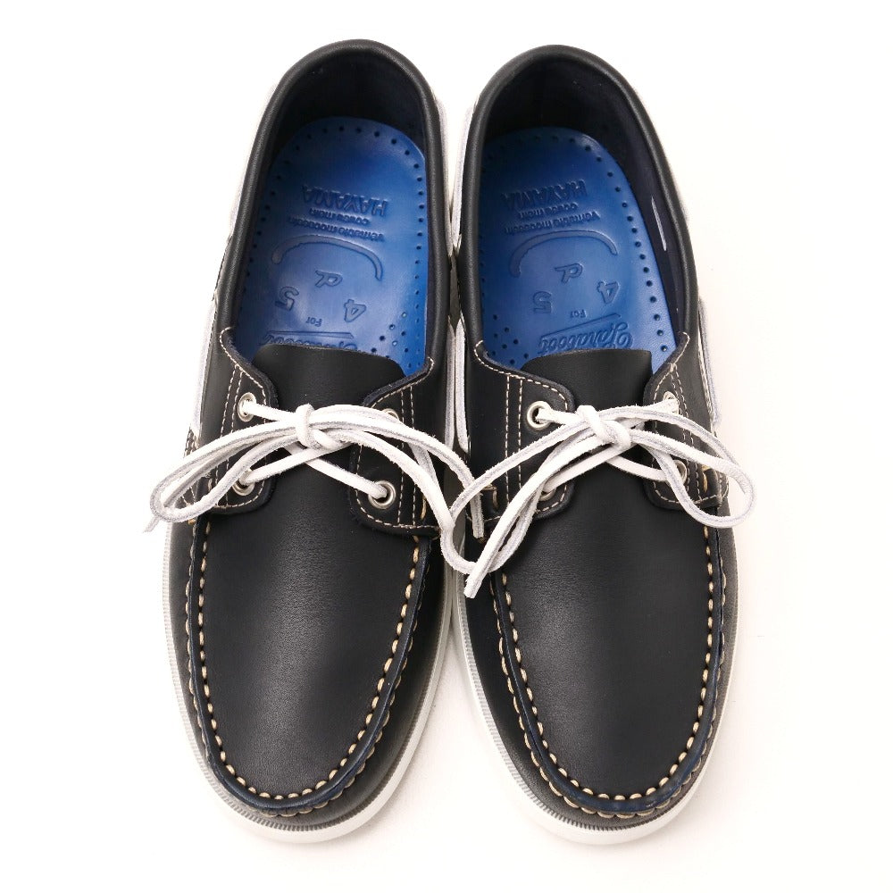 Paraboot Deck Shoes 1022 Leather Navy Birth Marine 6 1/2