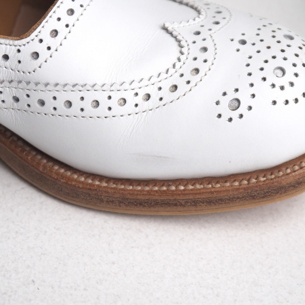 Tricker'S Dress Shoes L6011 Leather White Mary Jane 4 1/2