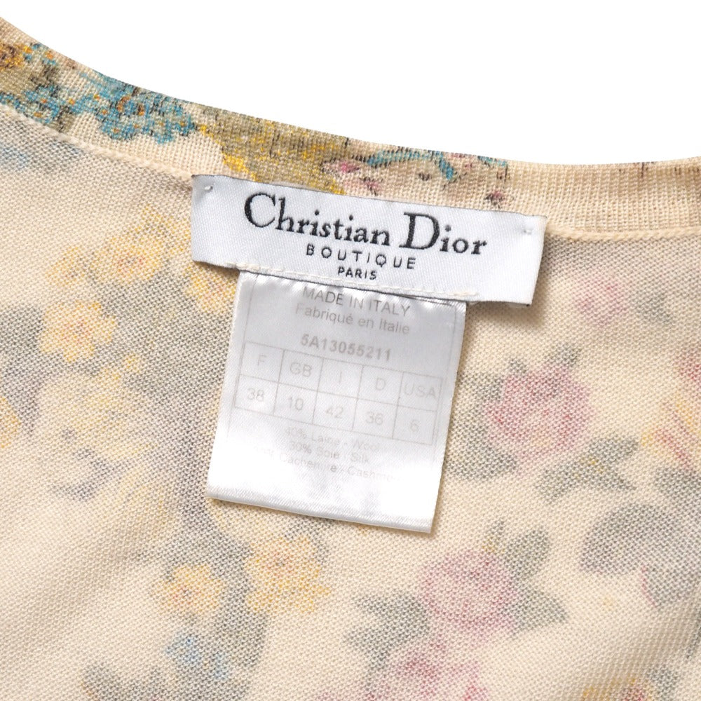 Christian Dior Knit Wool Ivory Type Beige Type 5A13055211 38