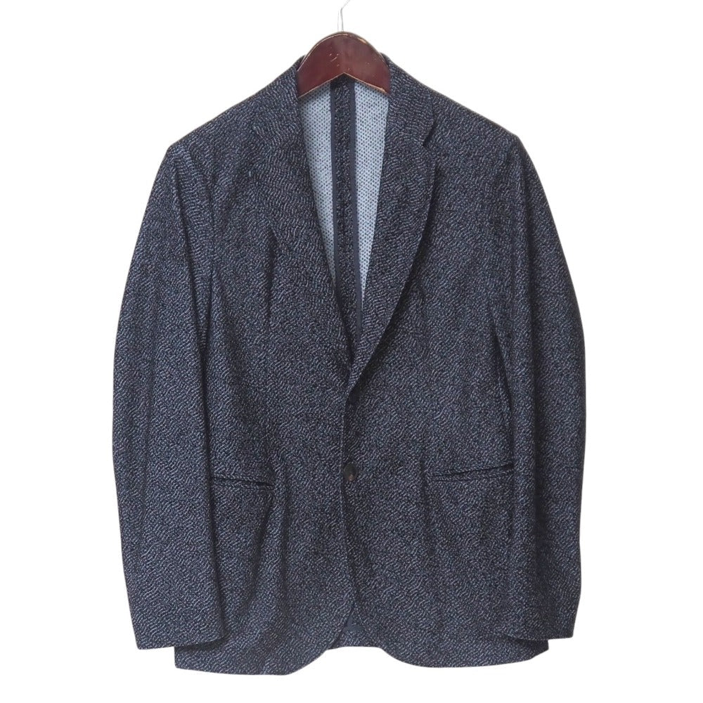 Emporio Armani Tailored Jacket 77% Polyester, 23% Elastane Navy Type Black Gray 1G870 1426 46