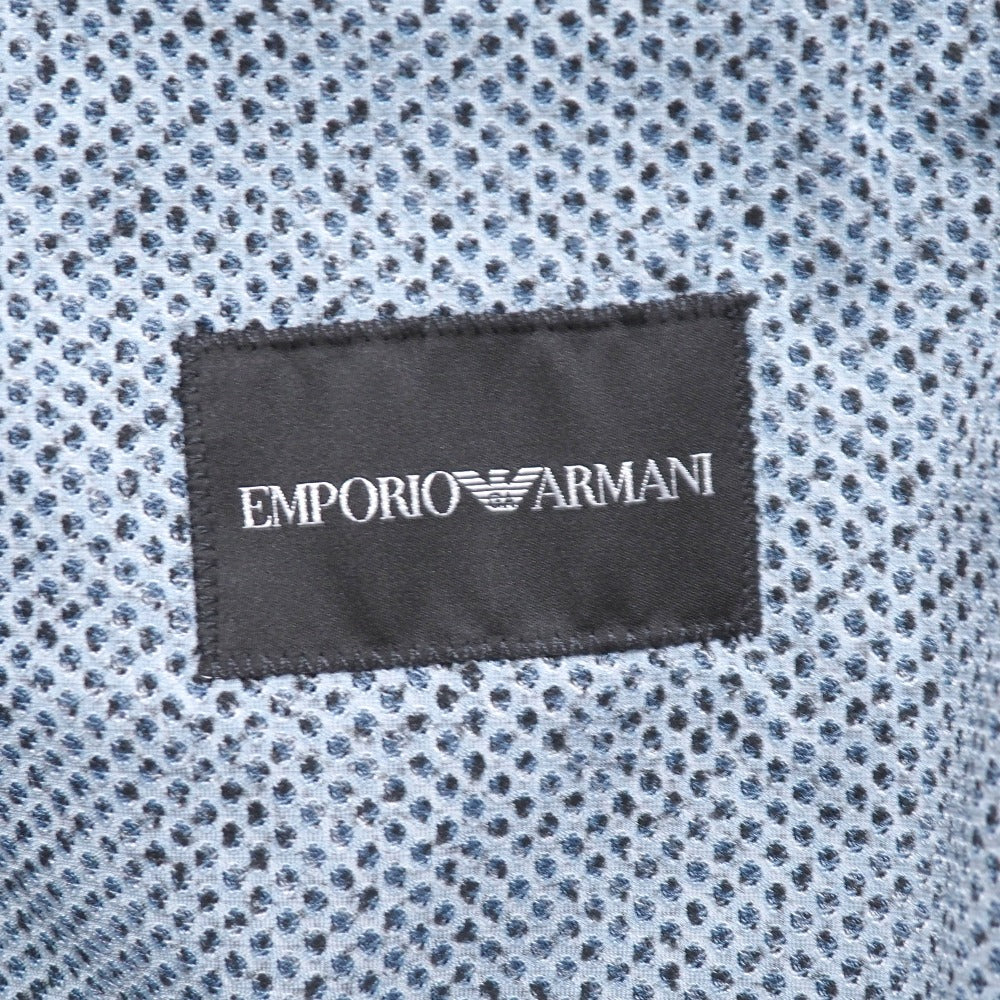 Emporio Armani Tailored Jacket 77% Polyester, 23% Elastane Navy Type Black Gray 1G870 1426 46