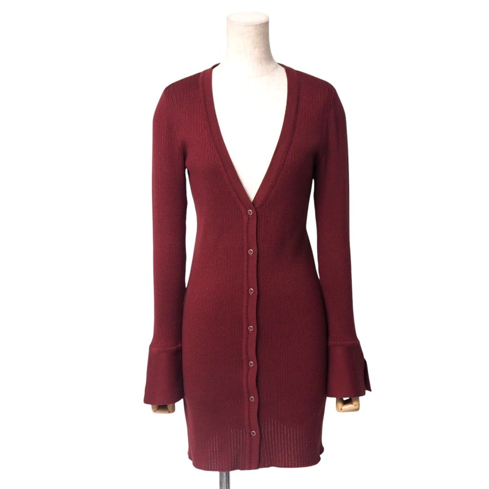 Foxey Cardigan Slender Cardigan Silk Red Type Wine Red Type 41219 38