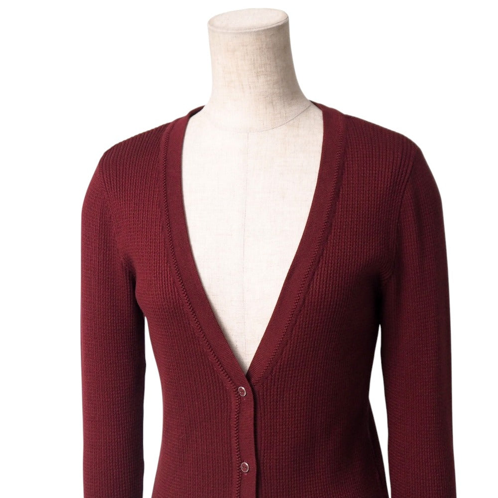Foxey Cardigan Slender Cardigan Silk Red Type Wine Red Type 41219 38