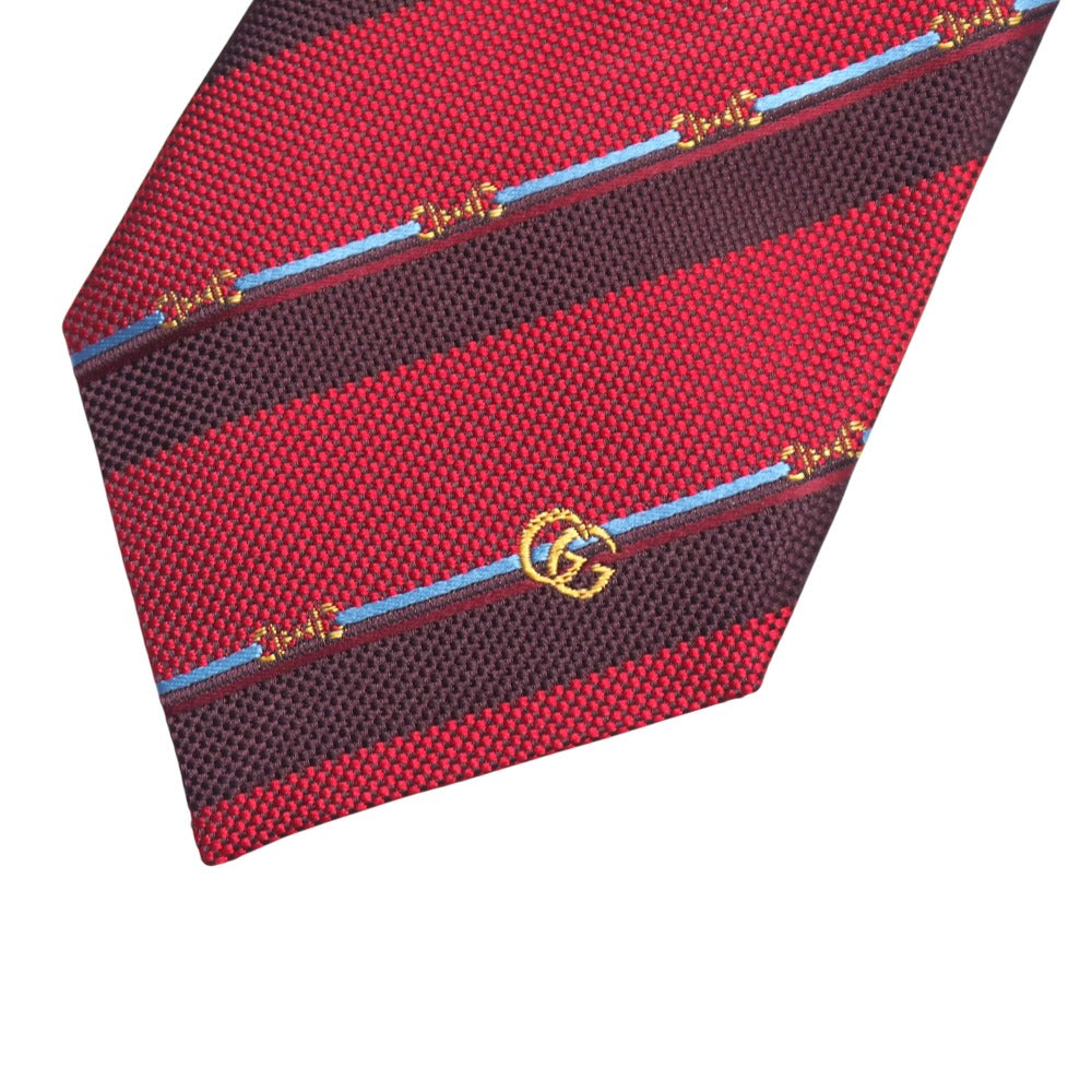 Gucci Tie 100% Silk Red Multicolor 765041 4Eaba